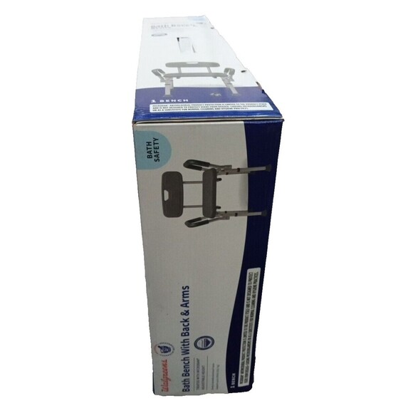 Walgreens bath bench with back and arms - Picture 6 of 6